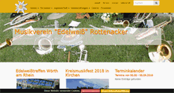 Desktop Screenshot of musikverein-rottenacker.de